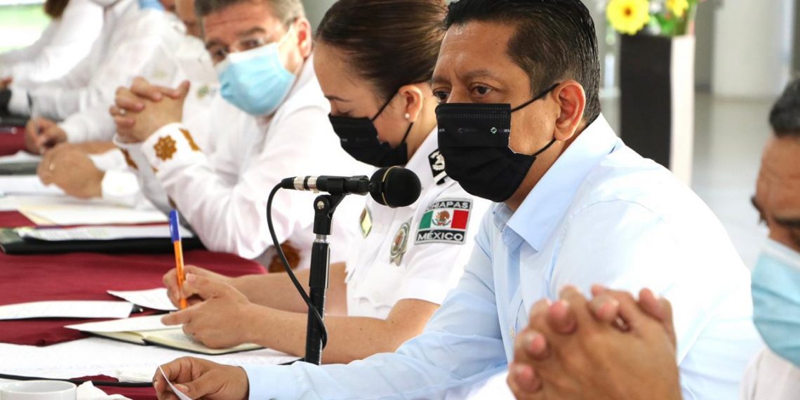 Acompaña Llaven a gobernador a Mesa de Seguridad Estatal y Regional en Tapachula