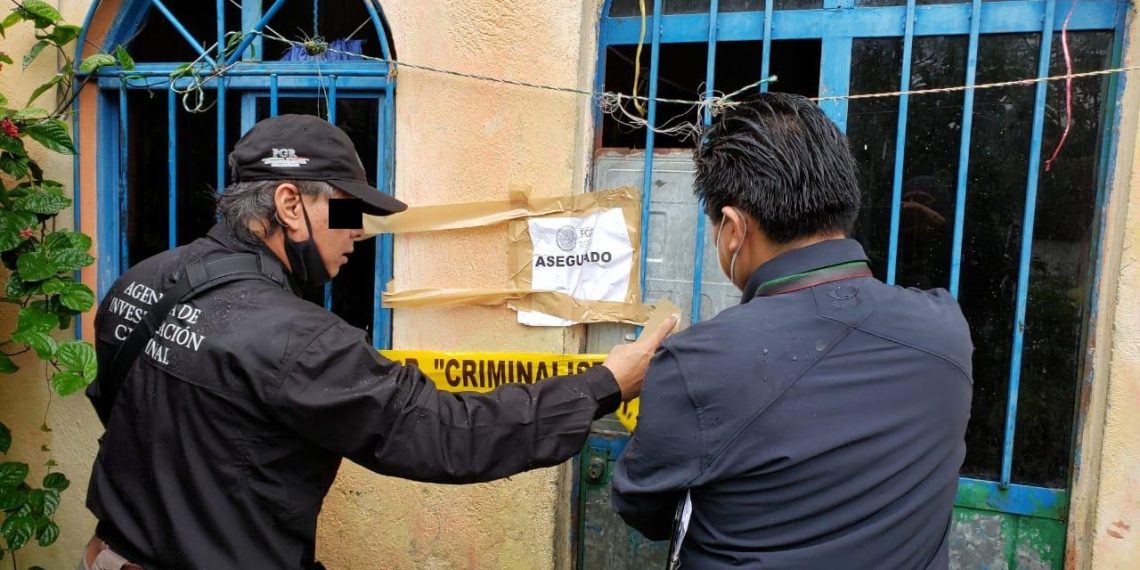 EN CATEO FGR ASEGURA DROGAS Y A UNA PERSONA EN PICHUCALCO