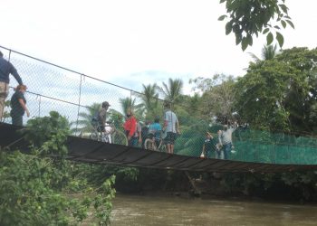 AYUNTAMIENTO DE TAPACHULA Y HABITANTES DE LA CIGÜEÑA REHABILITARÁN PUENTE COLGANTE