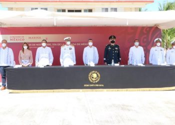 Desde Puerto Chiapas, conmemora Rutilio Escandón el Día de la Armada de México