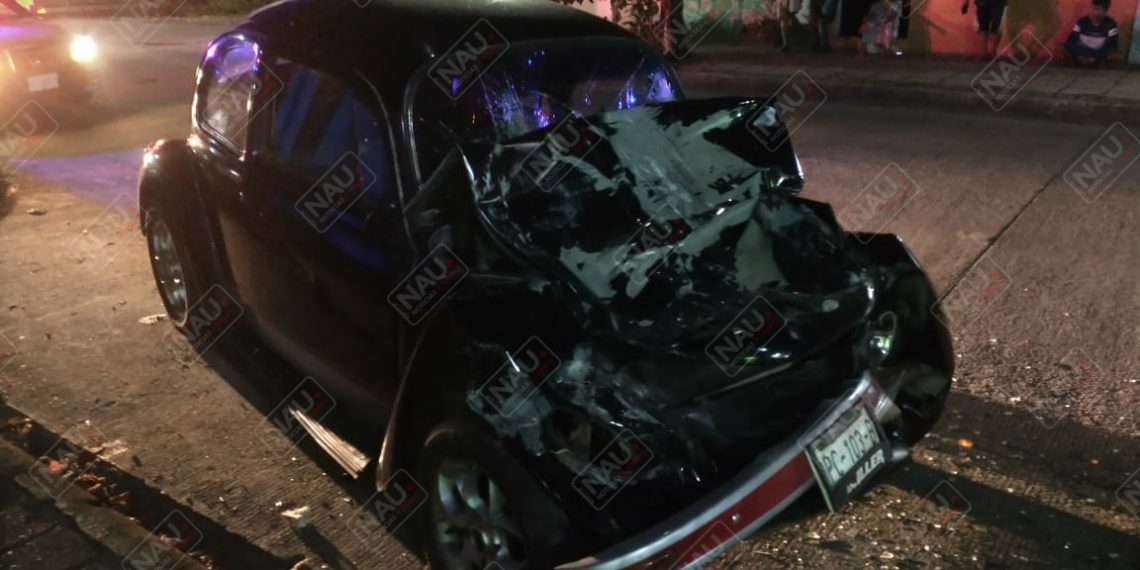 Chocó contra un vehículo