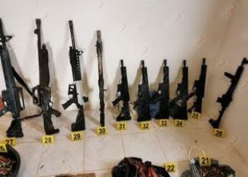 Dos sinaloenses detenidos con 25 kilos de cocaína y un Arsenal