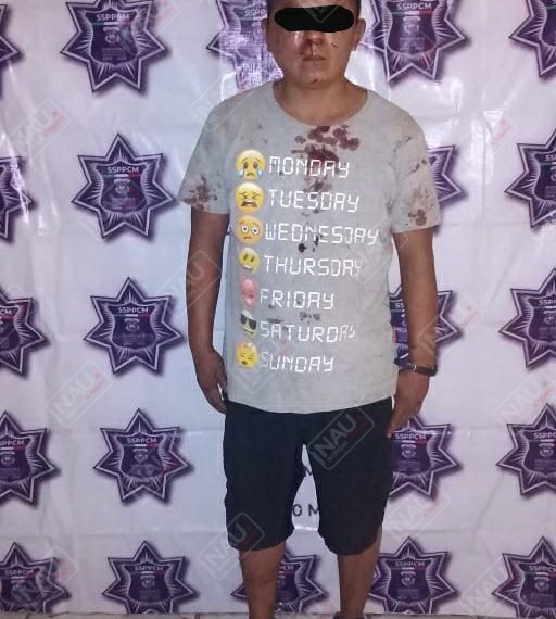 Detienen a sujeto por robo de un celular y lo agarraron a golpes