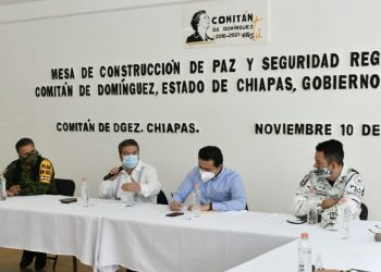 Encabeza Ismael Brito Mesa de Seguridad Regional en Comitán
