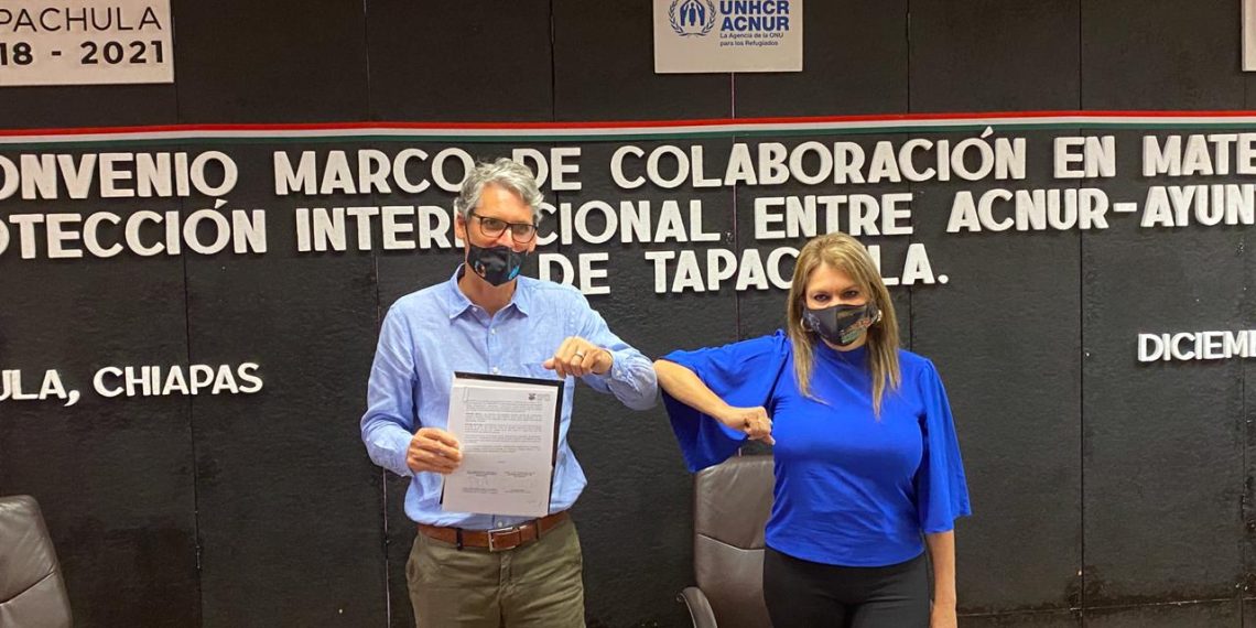 Ayuntamiento de Tapachula y ACNUR firman acuerdo de colaboración para protección e integración de las personas refugiadas