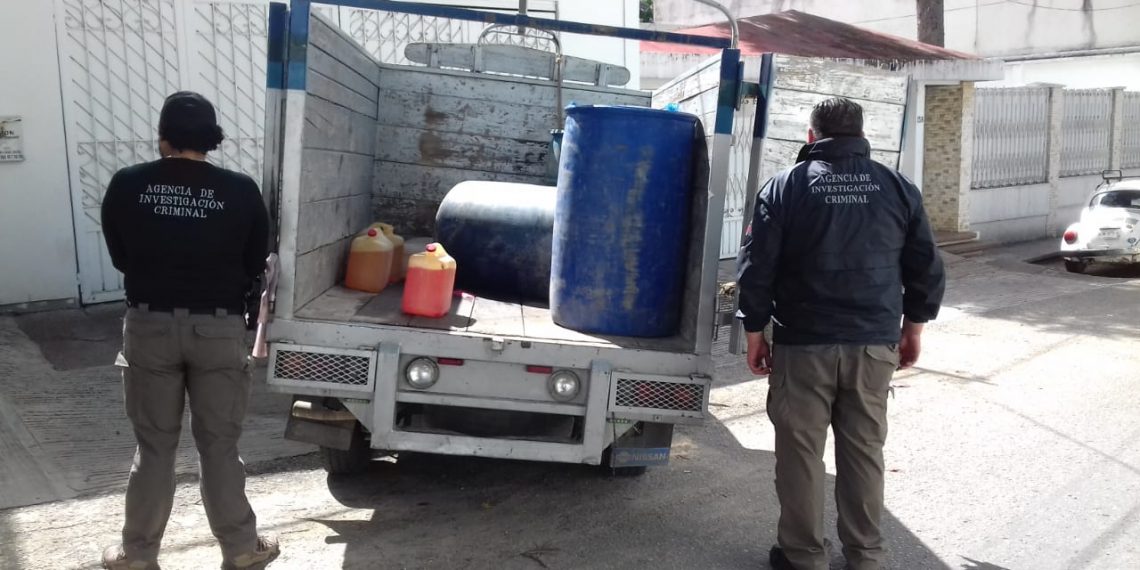ASEGURA LA PFM MÁS DE 800 LITROS DE HIDROCARBURO ILEGAL EN CHIAPAS