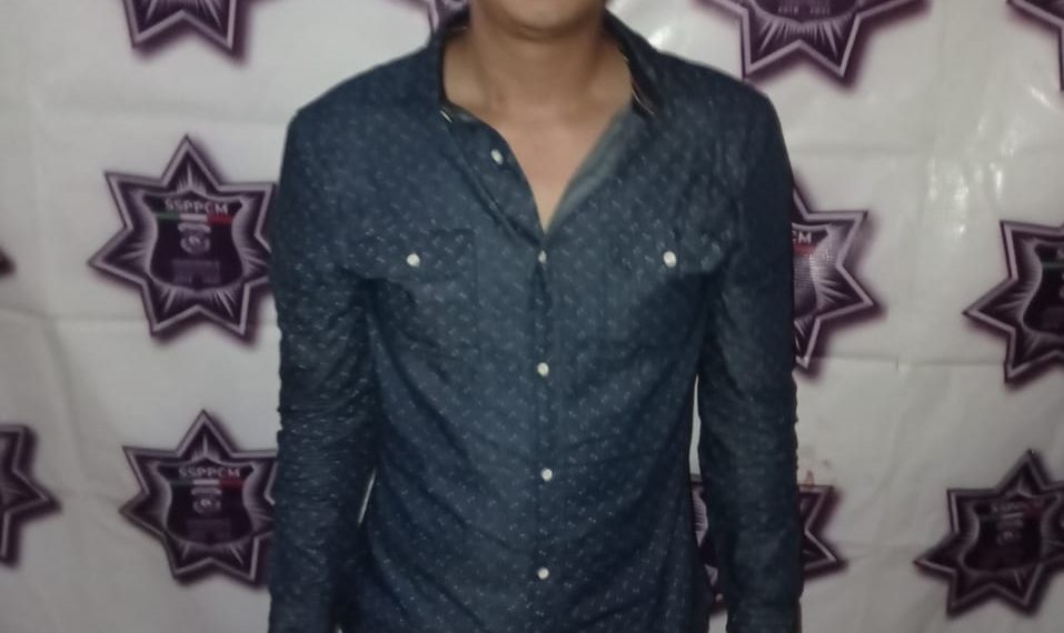 DETIENEN A SUJETO POR PORTACIÓN DE ARMA DE FUEGO