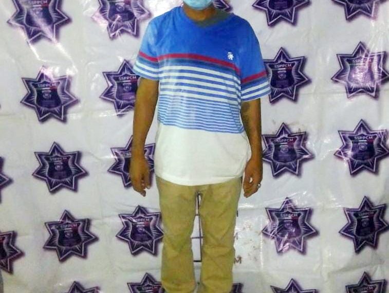 SEGURIDAD PÚBLICA DETUVO A SUJETO POR VIOLENCIA FAMILIAR