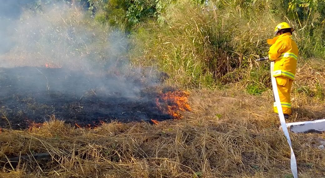 PROTECCIÓN CIVIL MUNICIPAL SOFOCA INCENDIOS DE PASTIZALES EN DISTINTOS PUNTOS DE LA CIUDAD