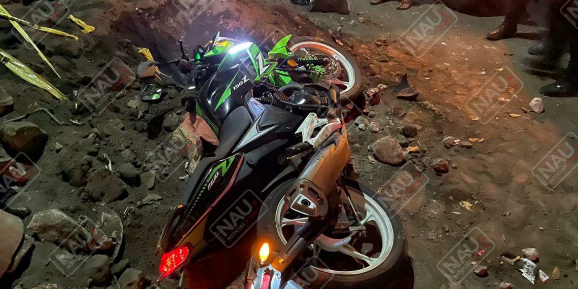 Motocicleta fue abandonada tras percance