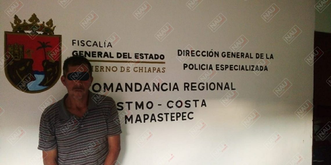 Detienen a sujeto que apuñaló a una persona en Sesecapa municipio de Mapastepec