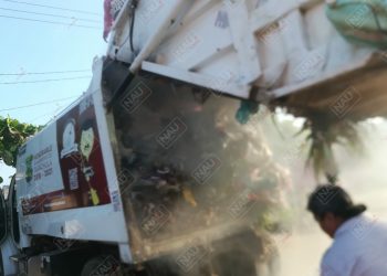Conato de incendio en un carro de Basura del Ayuntamiento de Tapachula