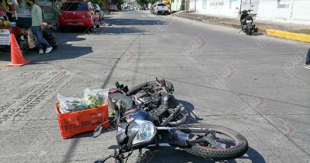 Motociclista lesionado