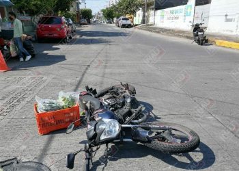 Motociclista lesionado