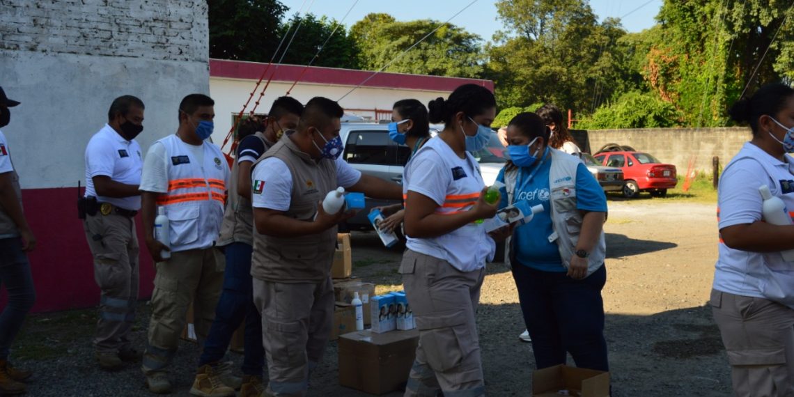 Unicef Dona Material Higiénico Y De Protección Contra El Covid-19 A Personal De Protección Civil Municipal