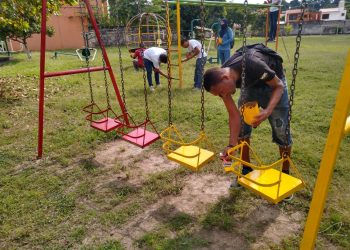 AYUNTAMIENTO DE TAPACHULA Y JÓVENES REHABILITAN ESPACIOS PÚBLICOS AL SUR DE LA CIUDAD