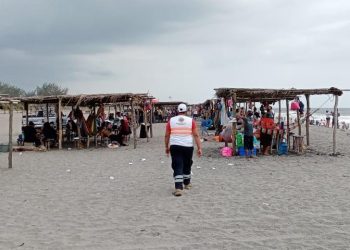PROTECCIÓN CIVIL APLICA OPERATIVO GUADALUPE REYES EN PLAYAS DE TAPACHULA
