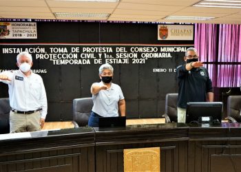 INTEGRANTES DEL CONSEJO MUNICIPAL DE PC COORDINAN ACCIONES POR TEMPORADA DE ESTIAJE EN TAPACHULA