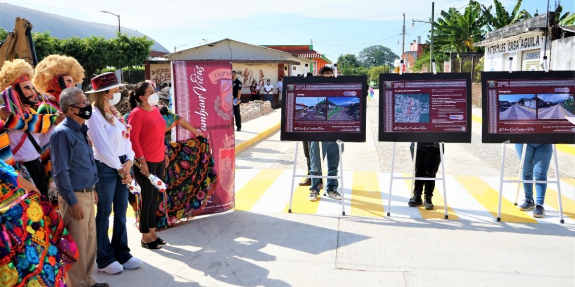 AYUNTAMIENTO INAUGURA MODERNA OBRA VIAL EN EJIDO CARRILLO PUERTO