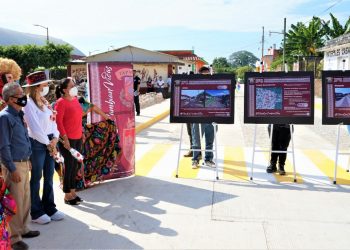 AYUNTAMIENTO INAUGURA MODERNA OBRA VIAL EN EJIDO CARRILLO PUERTO