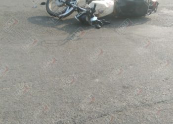 Motociclista lesionado