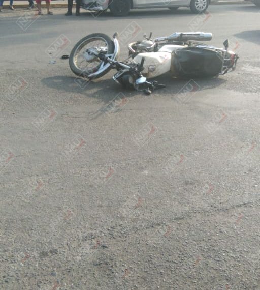 Motociclista lesionado