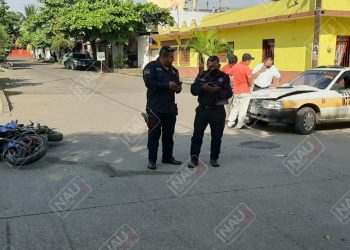 Intrépido Taxista Colisiona Contra Motociclista