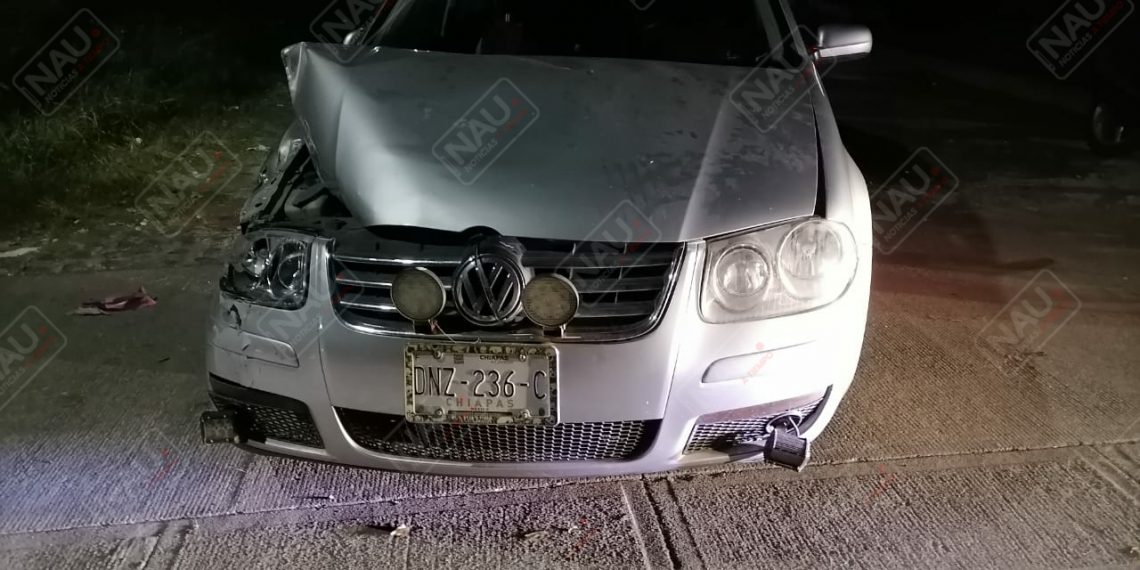 Se estrelló contra vehículo estacionado