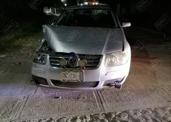 Se estrelló contra vehículo estacionado