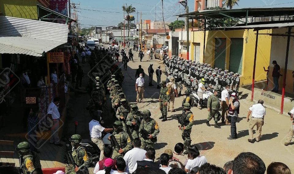 Más de 800 elementos fueron llevados a Suchiate para contención de migrantes