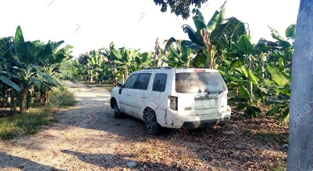 Localizan camioneta desvalijada con reporte de robo en Veracruz