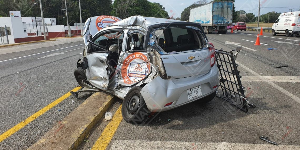 Un lesionado en accidente en la carretera costera