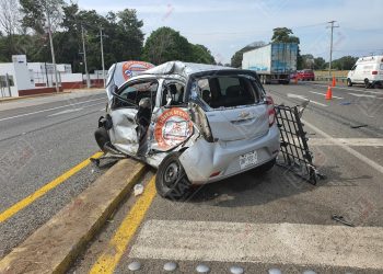 Un lesionado en accidente en la carretera costera