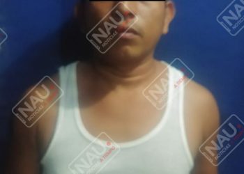 Detienen a sujeto que golpeó a su esposa.