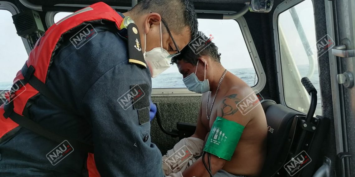 La Secretaría de Marina – Armada de México, evacúa naufrago mexicano que fue rescatado por el buque “TAI HONESTY”, y que se encontraba desaparecido desde el 24 de diciembre de 2020