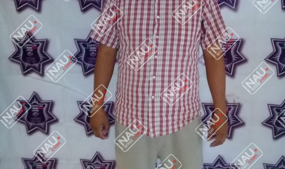 Detenido por golpear a combista y daño a la unidad.