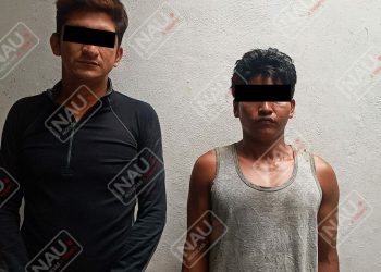 Presuntos distribuidores de marihuana detenidos en Suchiate.