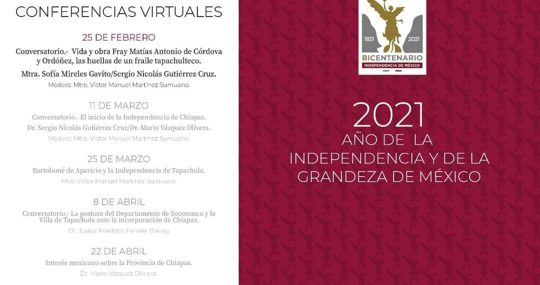 AYUNTAMIENTO DE TAPACHULA REALIZARÁ PROGRAMAS CULTURALES, CÍVICOS E HISTÓRICOS PARA CONMEMORAR EL “2021: AÑO DE LA INDEPENDENCIA Y LA GRANDEZA DE MÉXICO”