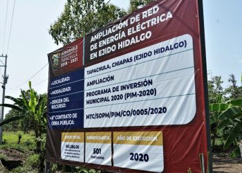 EN EJIDO HIDALGO, AYUNTAMIENTO ENTREGA OBRA DE AMPLIACIÓN DE ENERGÍA ELÉCTRICA