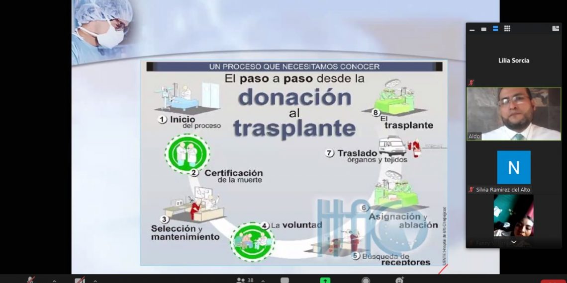 REALIZARON CONFERENCIA VIRTUAL SOBRE EL DÍA MUNDIAL DEL TRASPLANTE