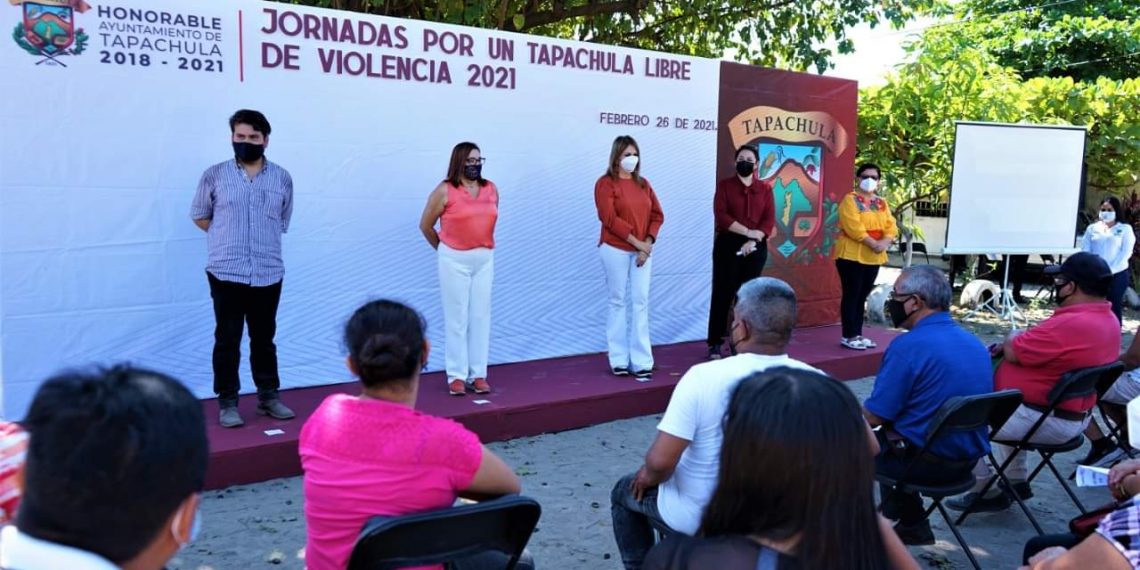 AYUNTAMIENTO CONTINÚA LAS JORNADAS POR UN TAPACHULA LIBRE DE VIOLENCIA EN COLONIAS