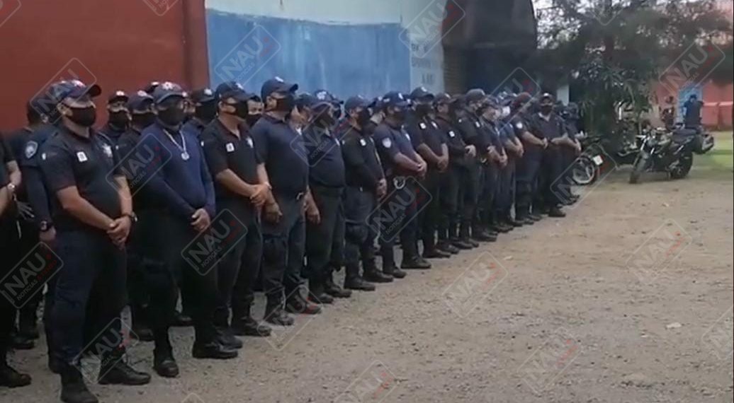 Policías Municipales de Cacahoatán realizan paro de labores