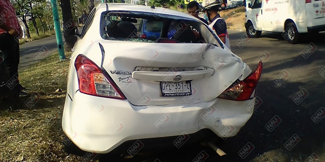 Solo daños materiales deja accidente