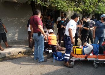 Pareja lesionada al ser atropellada por un vehículo