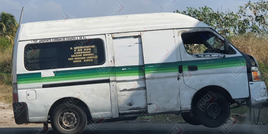 Abandonan unidad colectiva que atropelló a una persona