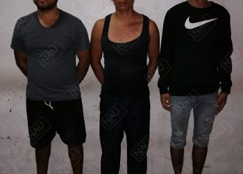 Detienen a tres sujetos con droga y dos vehículos