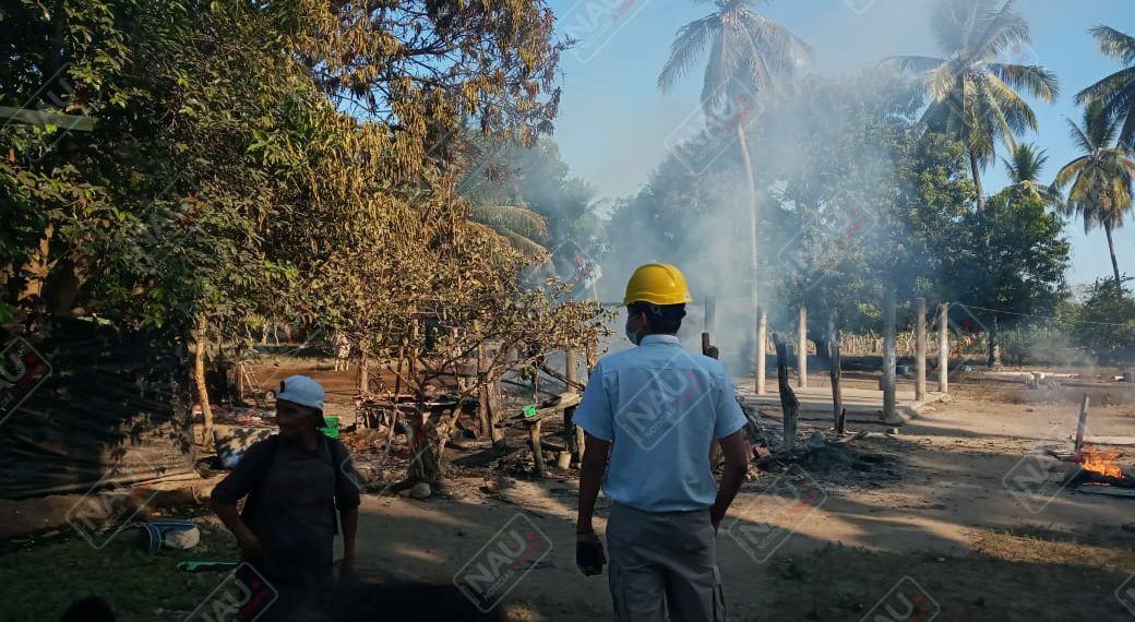 Se incendia una casa en Mazatán