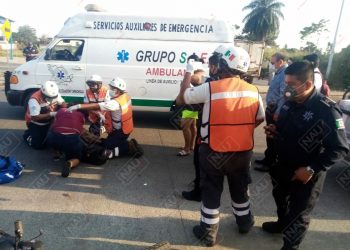 Dos accidentes en motocicleta dejan dos lesionados