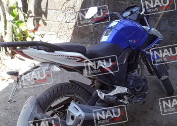 Localizan motocicleta con reporte de robo.