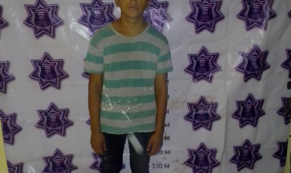 Detenido con una escalera robada en la Colonia Doroteo Arango